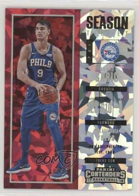 Dario Saric Cracked Ice #69 Basketball Cards 2017 Panini Contenders