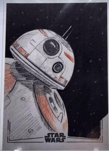 Krishna Sharma Star Wars 2024 Topps Chrome Sketch Card