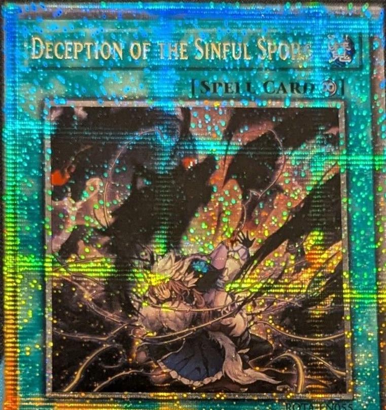 Deception of the Sinful Spoils [Quarter Century Secret Rare] ROTA-EN055 YuGiOh Rage of the Abyss