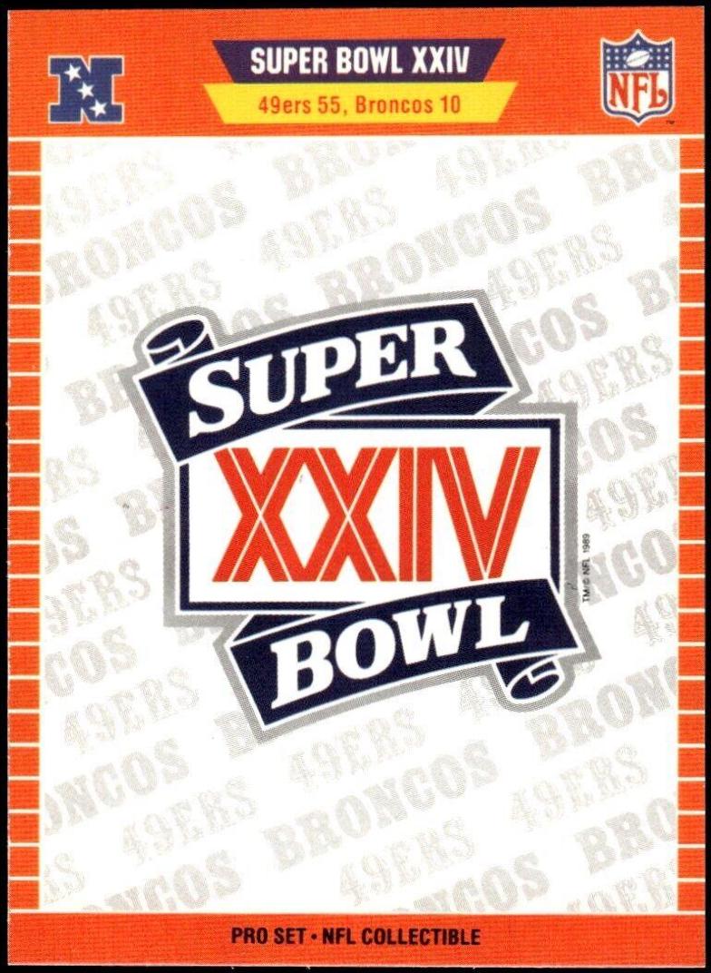 Super Bowl XXIV 1990 GTE Special Collectors cards 40 per book X outlet 2 books