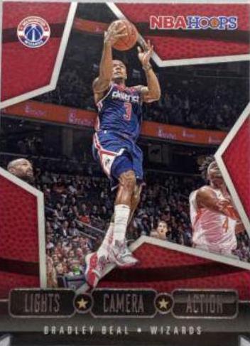 Bradley Beal #5 Basketball Cards 2020 Panini Hoops Lights Camera Action