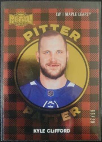 Kyle Clifford [Gold] #PP-18 Hockey Cards 2021 Skybox Metal Universe Pitter Patter