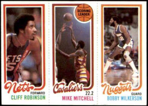 Robinson  Mitchell  Wilkerson Basketball Cards 1980 Topps