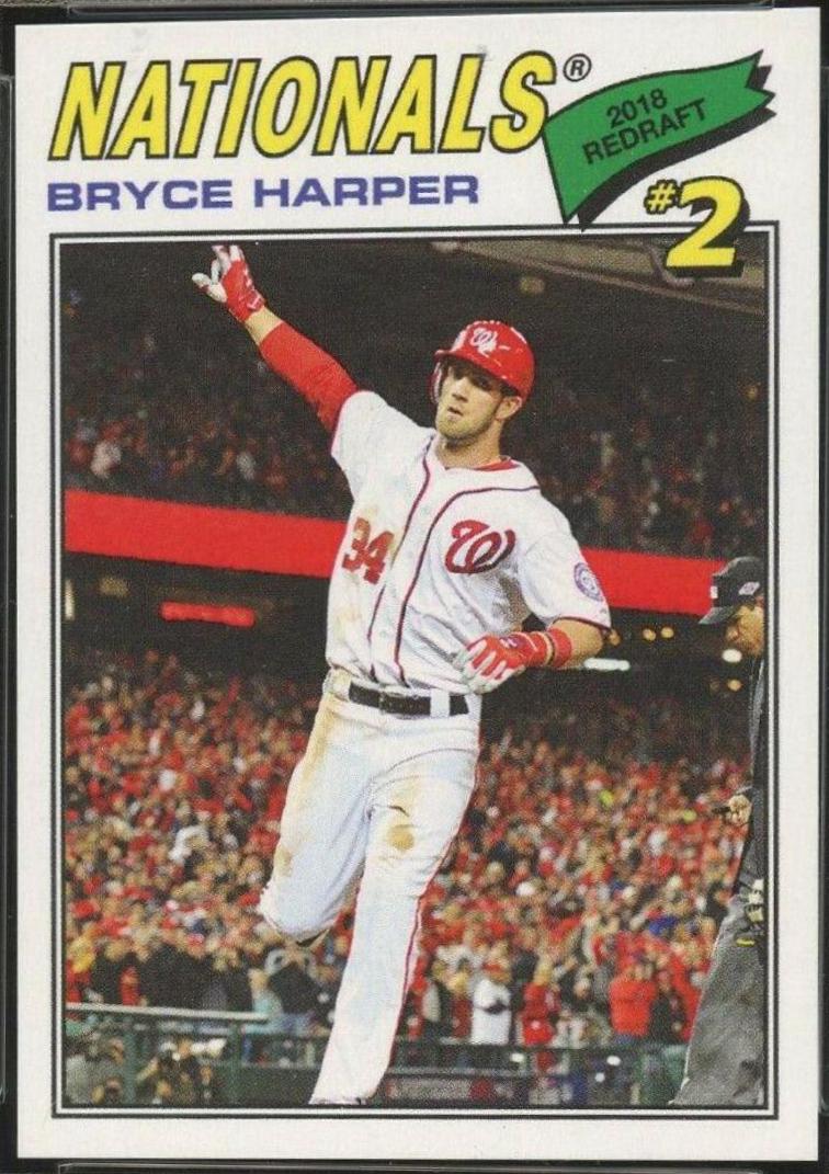 Bryce Harper #98 Baseball Cards 2018 Topps Throwback Thursday