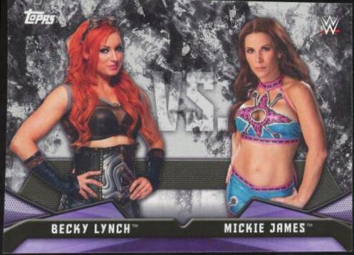 Becky Lynch, Mickie James #RV-10 Wrestling Cards 2017 Topps WWE Women's Division Rivalries