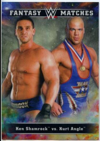 Kurt Angle, Ken Shamrock #FM-14 Wrestling Cards 2020 Topps WWE Chrome Fantasy Matches