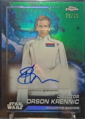 Ben Mendelsohn as Director Orson Krennic [Kashyyyk Green Refractor] #AU-BM Star Wars 2024 Topps Chrome Autograph