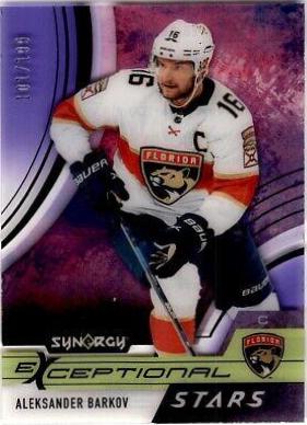 Aleksander Barkov [Purple] #ES-AB Hockey Cards 2021 Upper Deck Synergy Exceptional Stars