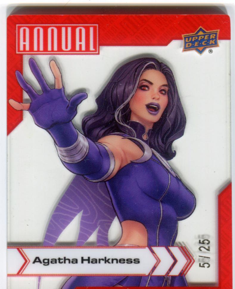 Agatha Harkness [Crystal Clear] #1 Marvel 2022 Upper Deck Annual