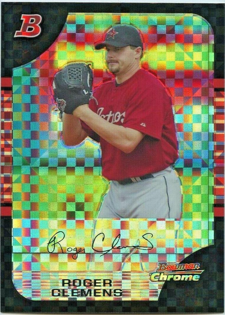 Roger Clemens [Xfractor] #110 Baseball Cards 2005 Bowman Chrome