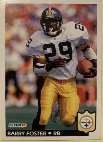 Barry Foster #343 Football Cards 1992 Fleer