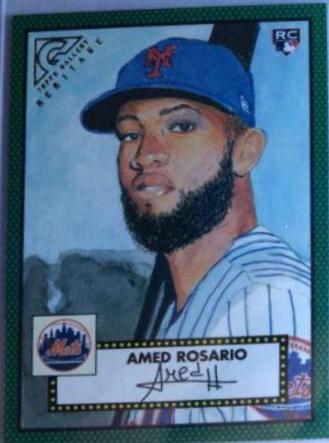 Amed Rosario [Green] #H-21 Baseball Cards 2018 Topps Gallery Heritage