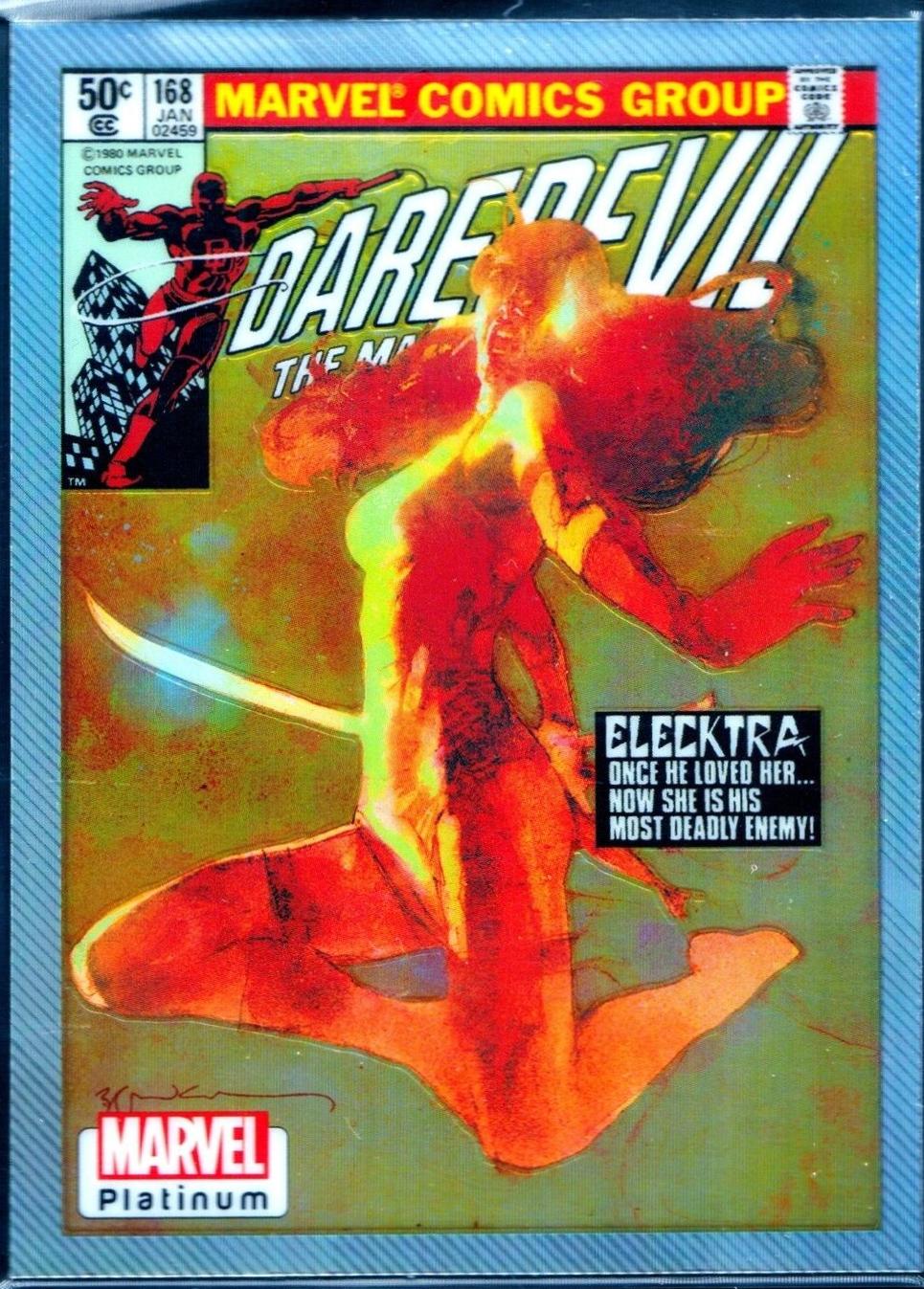 Elektra [Rainbow] #VI32 Marvel 2023 Upper Deck Platinum Cover Variant