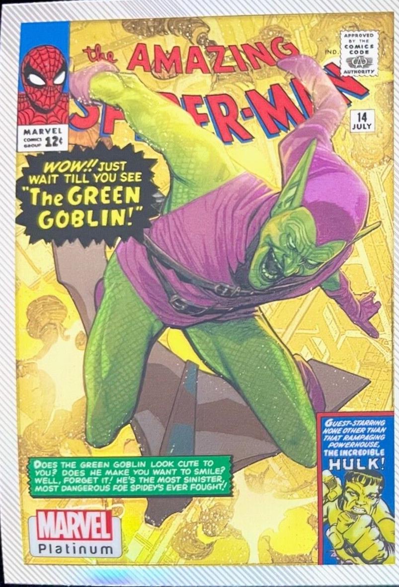 Green Goblin [Rainbow] #VI40 Marvel 2023 Upper Deck Platinum Cover Variant