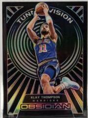 Klay Thompson #16 Basketball Cards 2021 Panini Obsidian Tunnel Vision