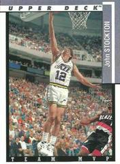 John Stockton #TM26 Basketball Cards 1993 Upper Deck Team MVP's Prices