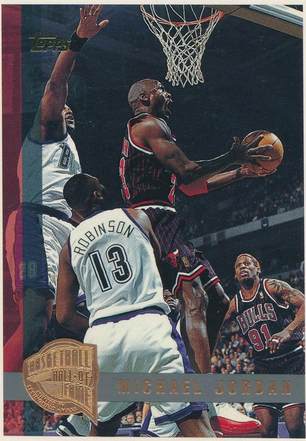 Michael Jordan [Minted in Springfield] Basketball Cards 1997 Topps