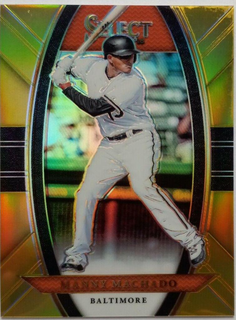 Manny Machado [Gold] #12 Baseball Cards 2018 Panini Chronicles Select