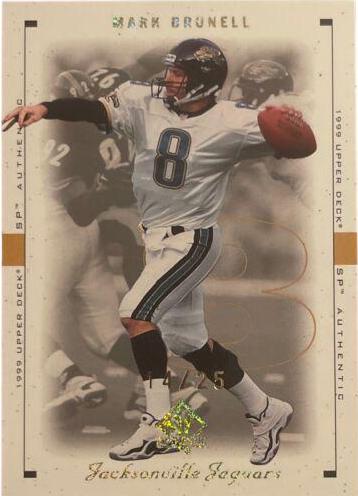 Mark Brunell [Excitement Gold] #38 Football Cards 1999 SP Authentic