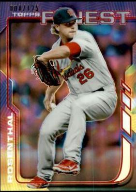 Trevor Rosenthal [Blue Refractor] #74 Baseball Cards 2014 Finest