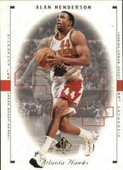 Alan Henderson #13 Basketball Cards 1998 SP Authentic Prices