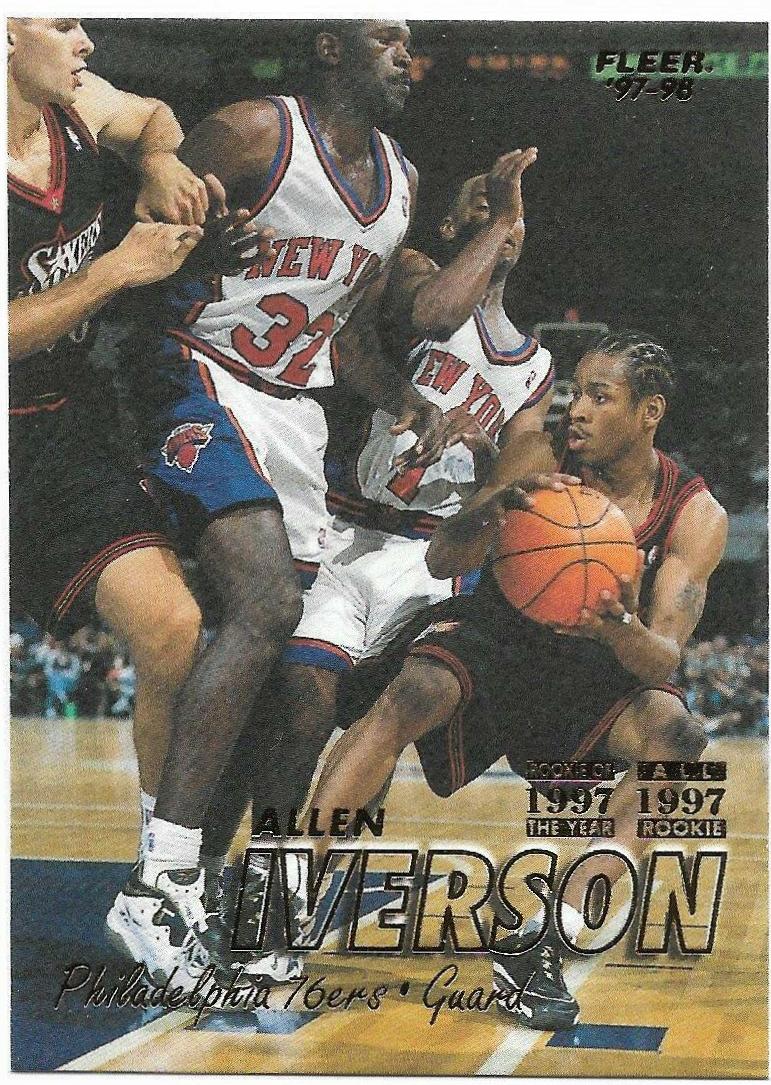 '98 Fleer Allen newest Iverson Diecut card