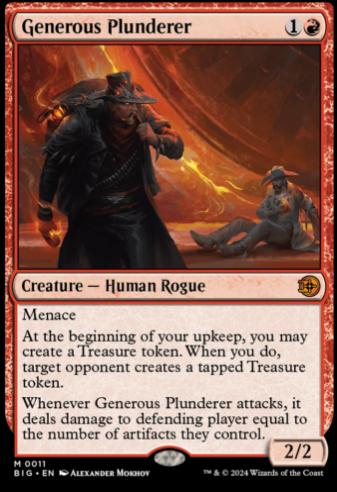 Generous Plunderer #76 Magic The Big Score