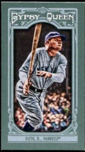 Babe Ruth [Wood Mini] #50 Baseball Cards 2013 Topps Gypsy Queen