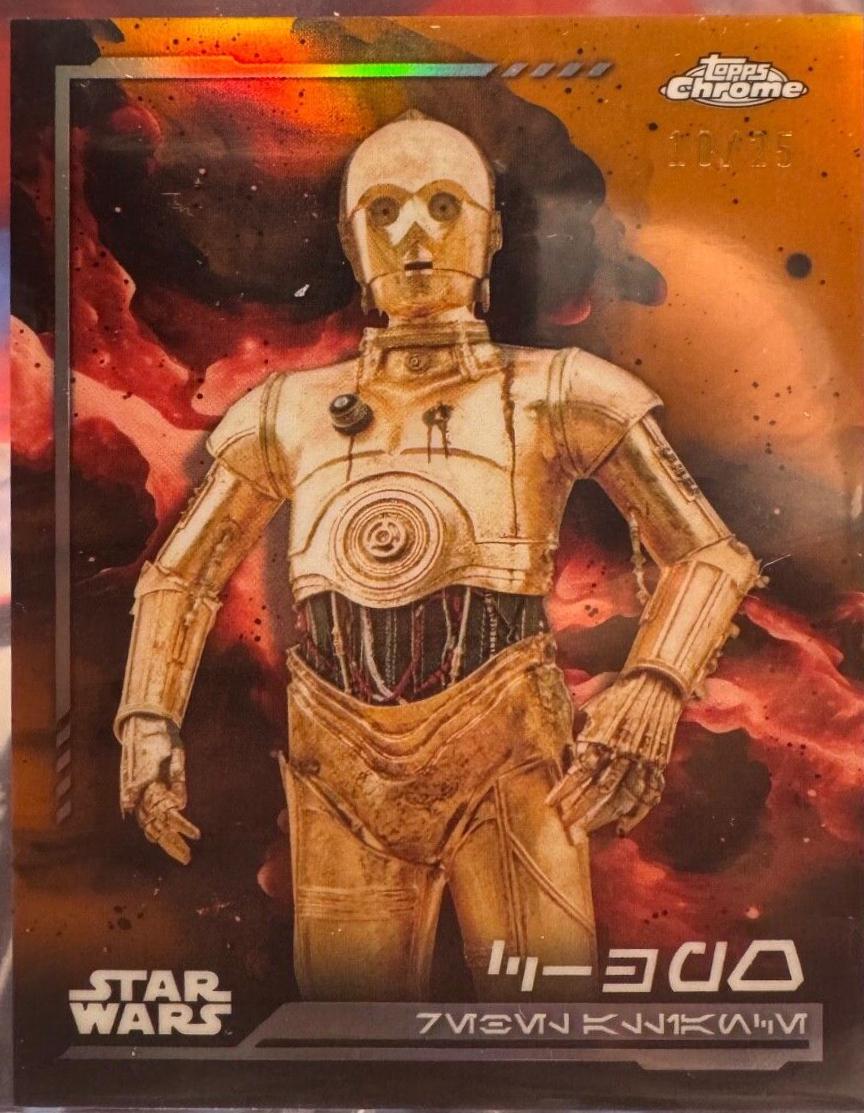 C-3PO [Rebel Orange Refractor] #109 Star Wars 2024 Topps Chrome