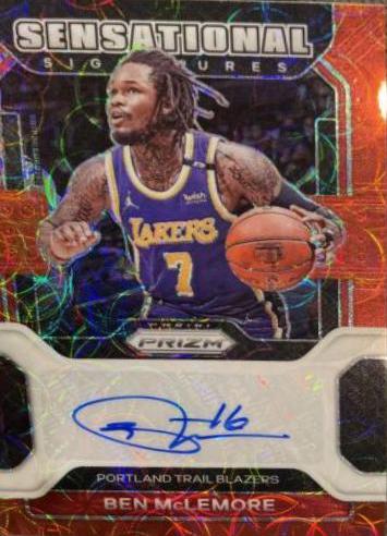 Ben McLemore [Choice Prizm] #SS-BMC Basketball Cards 2021 Panini Prizm Sensational Signatures