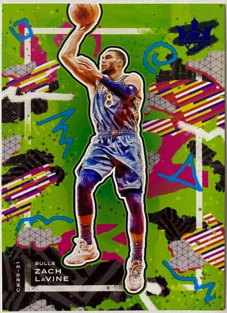 Zach LaVine [Sapphire] #10 Basketball Cards 2020 Panini Court Kings