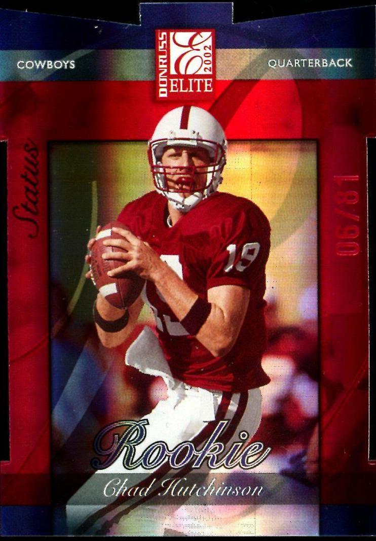 Chad Hutchinson [Status] #104 Football Cards 2002 Panini Donruss Elite