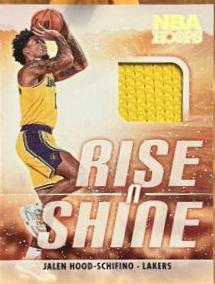 Jalen Hood Schifino [Winter] #RS-JHS Basketball Cards 2023 Panini Hoops Rise N Shine Memorabilia