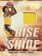 Jalen Hood Schifino [Winter] #RS-JHS Basketball Cards 2023 Panini Hoops Rise N Shine Memorabilia Prices