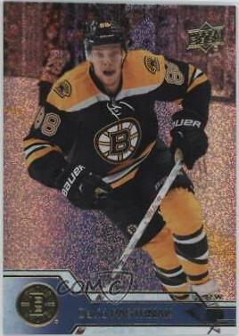 David Pastrnak [Gold Rainbow] #16 Hockey Cards 2016 Upper Deck