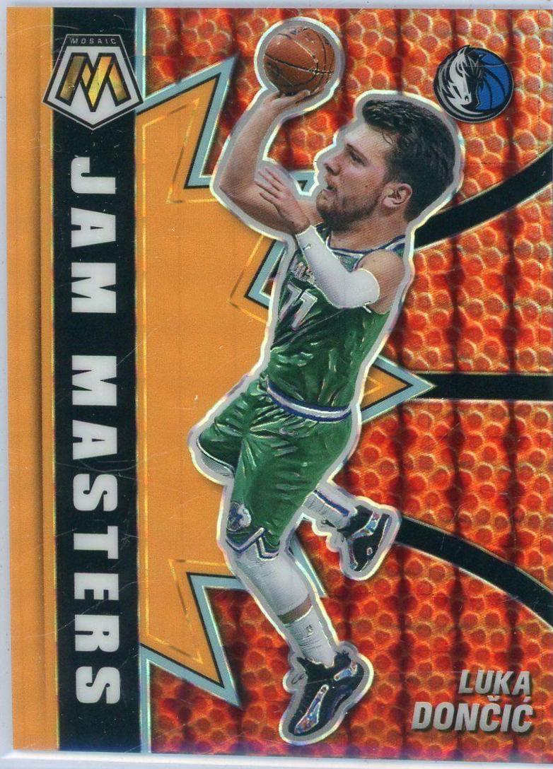 Luka Doncic [Orange Fluorescent] #12 Basketball Cards 2020 Panini Mosaic Jam Masters