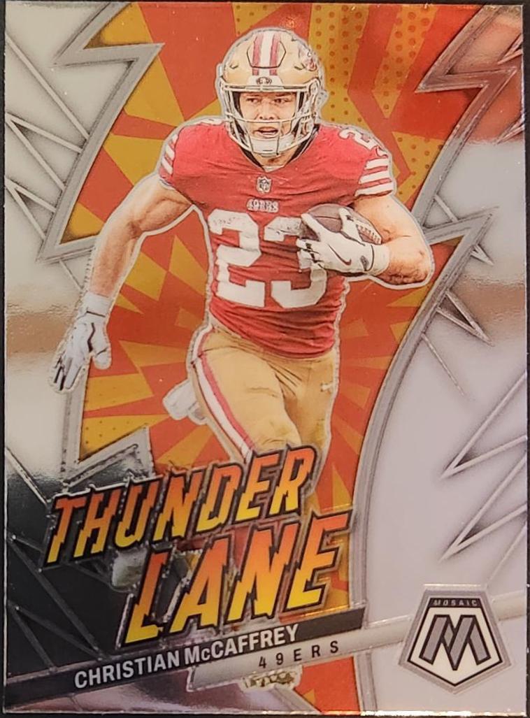 Christian Mccaffrey Tl Cmc Prices Panini Mosaic Thunder Lane