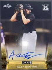 Alex Santos [Retail Gold] #BA-AS2 Baseball Cards 2020 Leaf Draft Autographs Prices