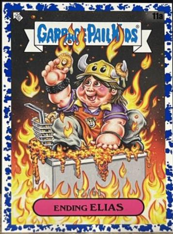 Ending ELIAS [Blue] #11a Garbage Pail Kids X View Askew