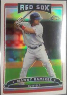 Manny Ramirez [Red Refractor] #23 Baseball Cards 2006 Topps Chrome