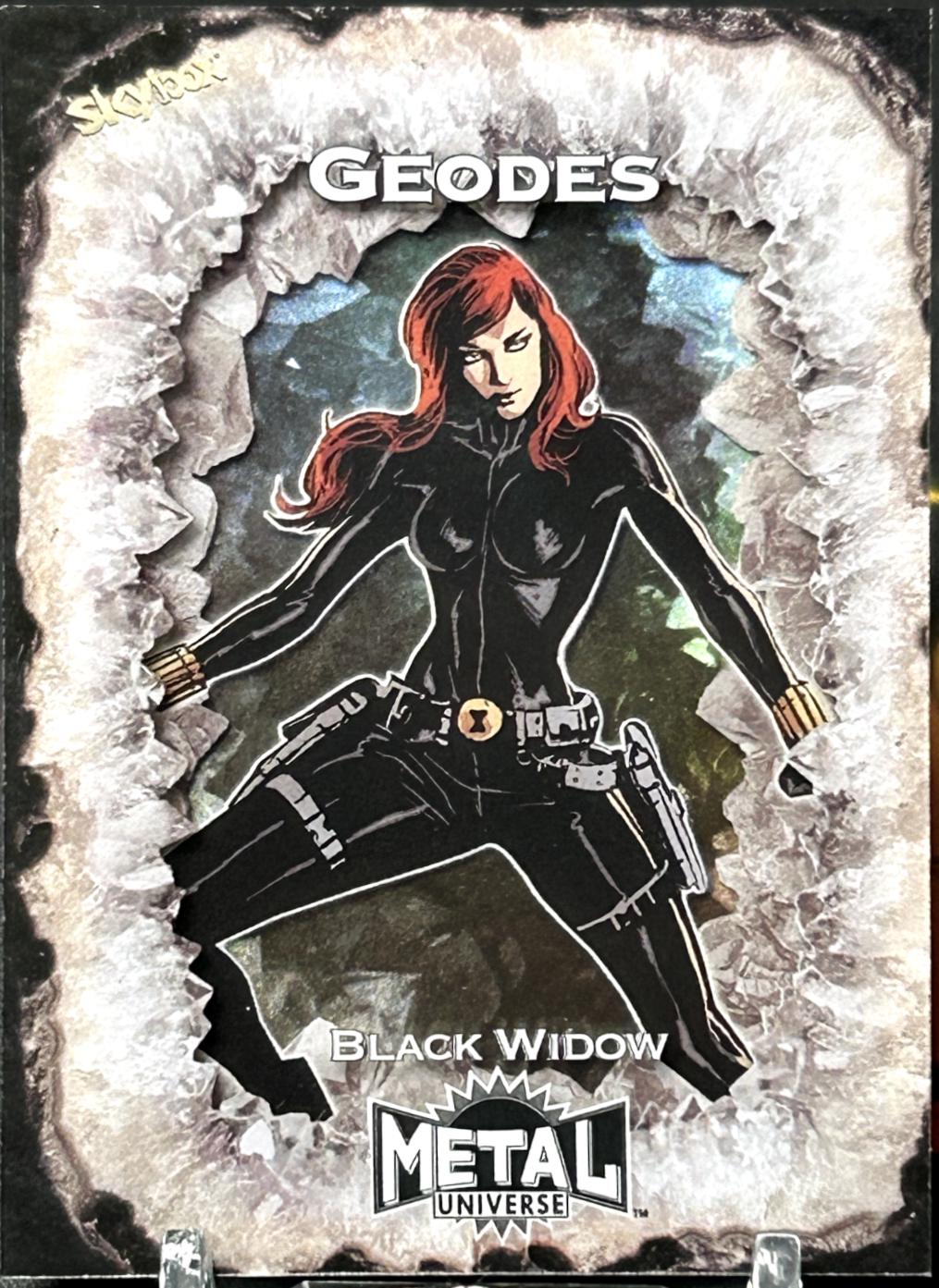 Black Widow #G-7 2024 SkyBox Metal Universe Avengers Geodes