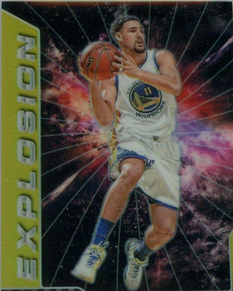 Klay Thompson [Gold Prizm] #9 Basketball Cards 2016 Panini Prizm Explosion