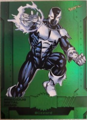 Blizzard [Green Precious Metal Gems] #103 2024 SkyBox Metal Universe Avengers