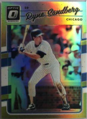 Ryne Sandberg [Gold] #163 Baseball Cards 2017 Panini Donruss Optic