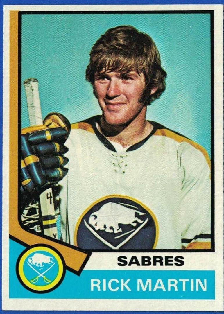 Rick Martin #190 Hockey Cards 1974 Topps