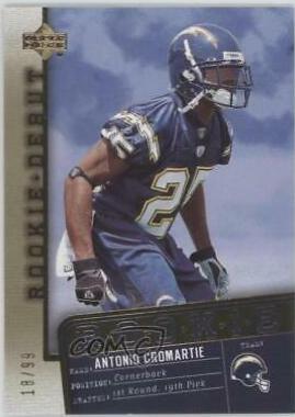 Antonio Cromartie [Gold] #167 Football Cards 2006 Upper Deck Rookie Debut