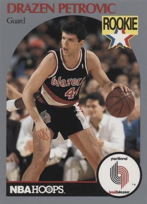 Drazen Petrovic #248 Basketball Cards 1990 Hoops