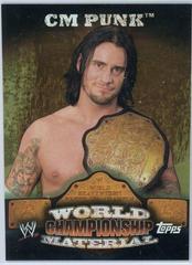 CM Punk #W22 Wrestling Cards 2010 Topps WWE World Championship Material Prices