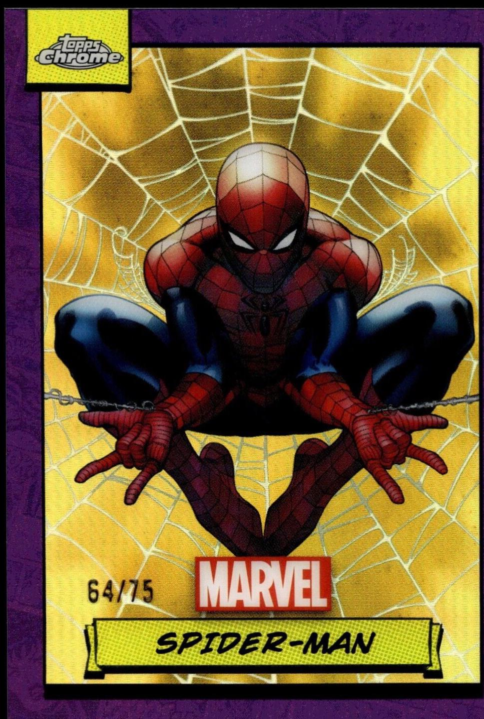 Spider-man [Purple Refractor] #1 Marvel 2024 Topps Chrome