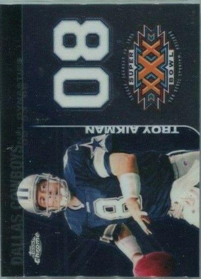 Troy Aikman #TA2 Football Cards 2008 Topps Chrome Dynasties